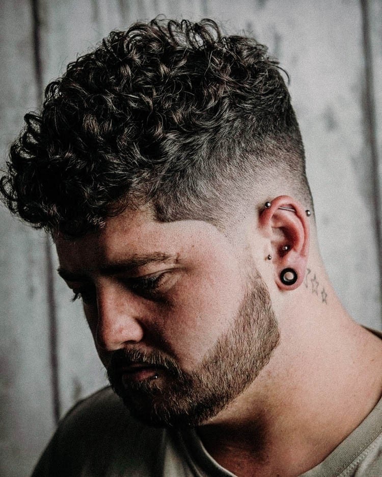 Drop Fade with Curly Hair