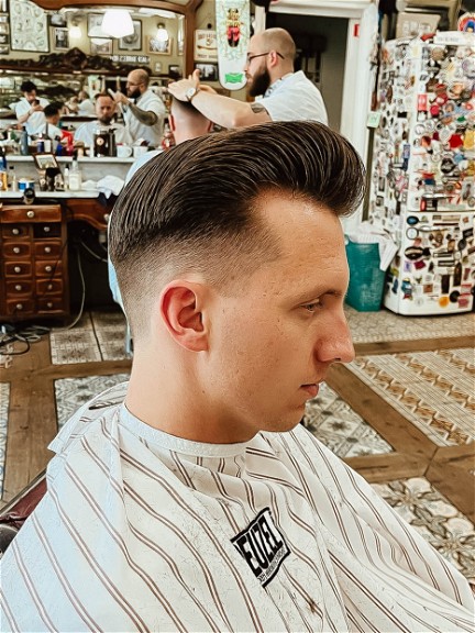 High and Tight With Pompadour