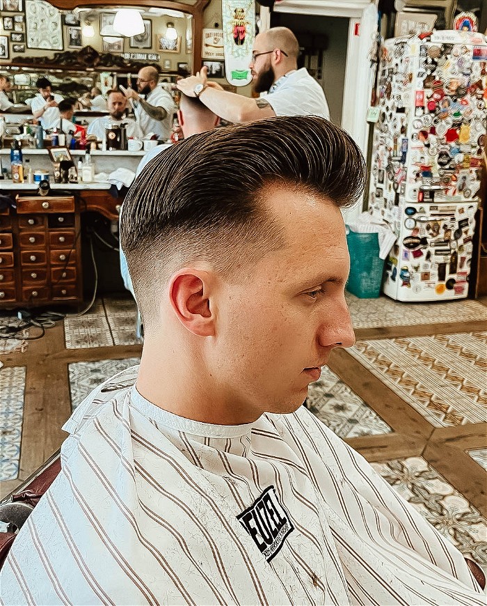 pompadour high and tight