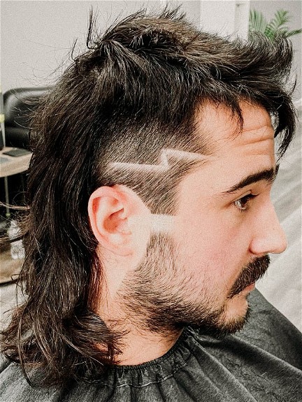 Classic Mullet with Design