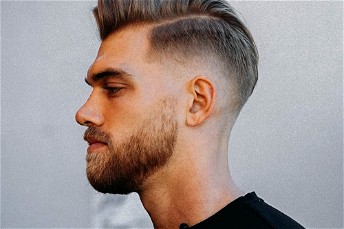 High Fade Side Part