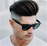 High Fade Slicked Back Top