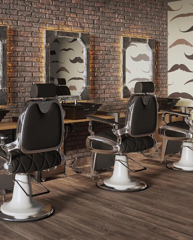 Simple Barber Shop Interior Design