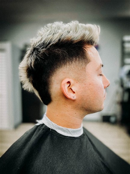Two-Toned High Fade Mohawk