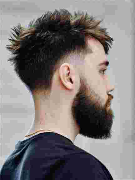 Low Taper Fade with Beard