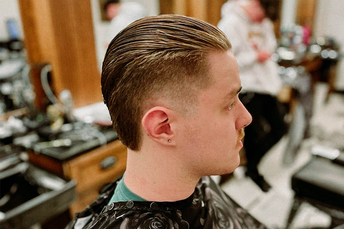 Slick Back Haircut