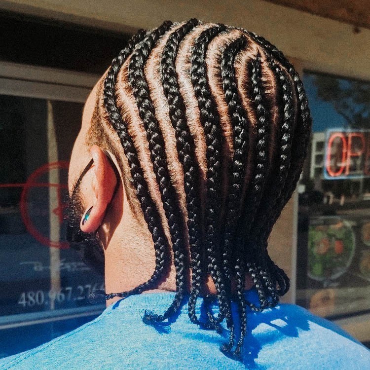 Afro Hair + Cornrows