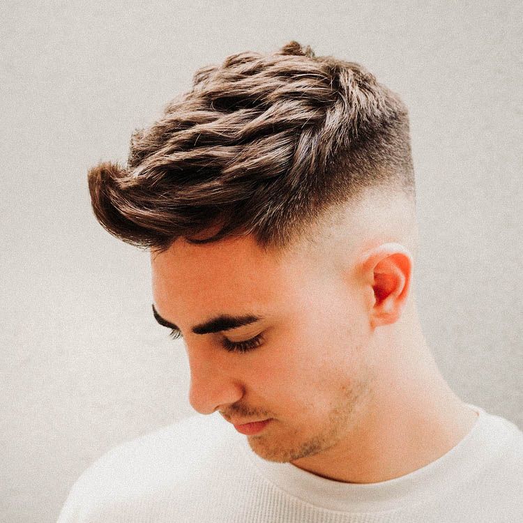 Image of Faux hawk haircut for oval face male medium
