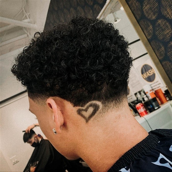 haircut designs lines on side
