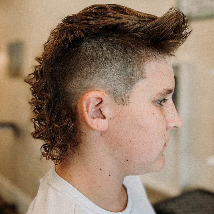 fohawk with mullet