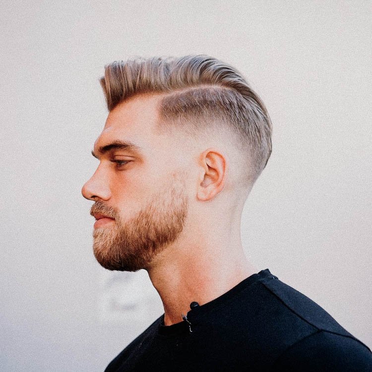 Regular Cut with Side Part and Tapered Sides - The Latest Hairstyles for Men  and Women (2020) - Hairstyleology